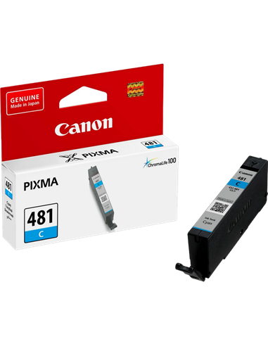Картридж чернильный Canon CLI-481, 5,6мл, Голубой