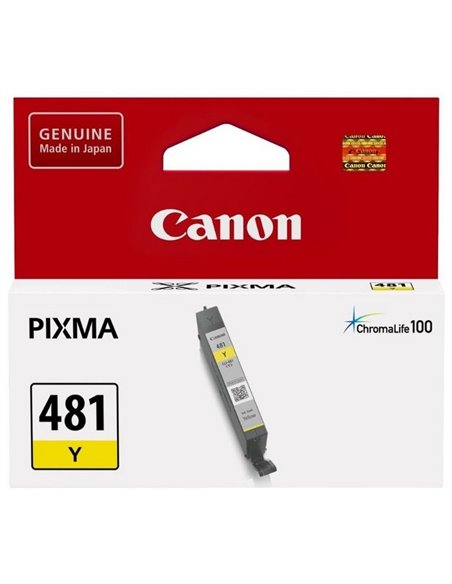 Картридж чернильный Canon CLI-481, 5,6мл, Жёлтый