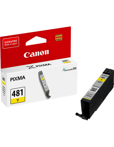 Картридж чернильный Canon CLI-481, 5,6мл, Жёлтый