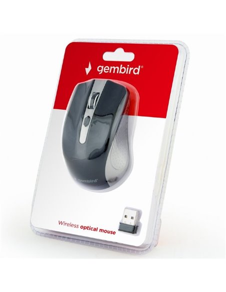 Mouse Wireless Gembird MUSW-4B-04-GB, Gri/Negru