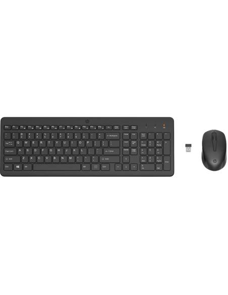 Set Tastatură + Mouse HP 300, Fără fir, Negru
