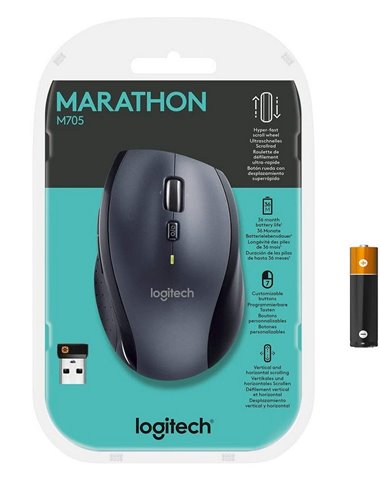 Mouse Wireless Logitech M705, Negru