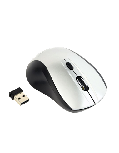 Mouse Wireless Gembird MUSW-4B-02-BS, Negru/Argintiu