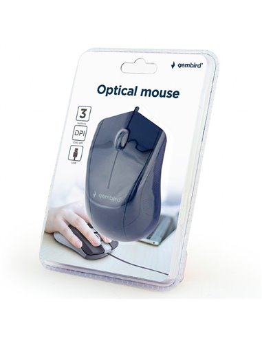 Mouse Gembird MUS-3B-02, Negru