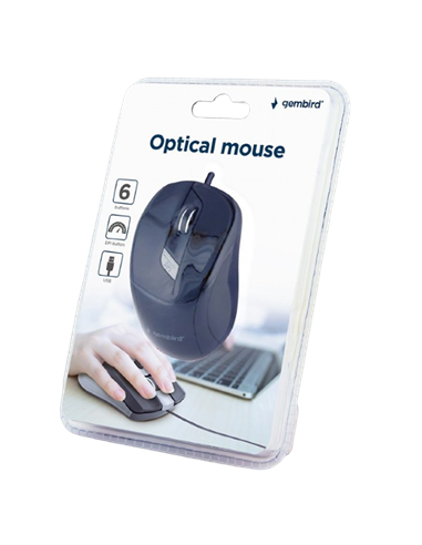 Mouse Gembird MUS-6B-01, Negru