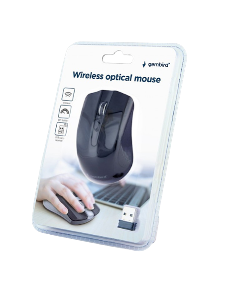Mouse Wireless Gembird MUSW-4B-04, Negru