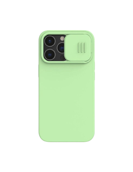 Чехол Nillkin iPhone 13 Pro, CamShield Silky Silicone, Mint Green