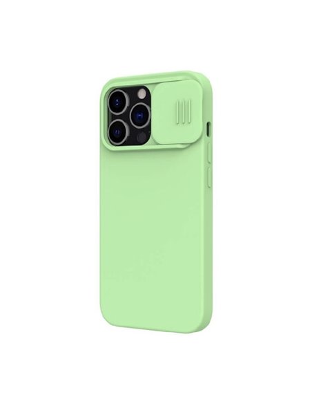 Чехол Nillkin iPhone 13 Pro, CamShield Silky Silicone, Mint Green