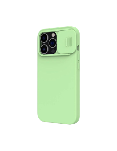 Чехол Nillkin iPhone 13 Pro, CamShield Silky Silicone, Mint Green