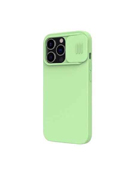 Чехол Nillkin iPhone 13 Pro, CamShield Silky Silicone, Mint Green