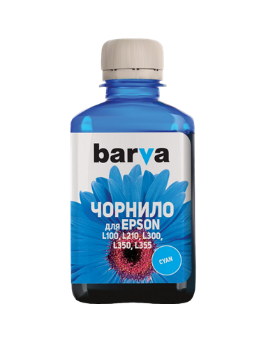 Контейнер с чернилами Barva PN-EL100N, 180мл, Голубой