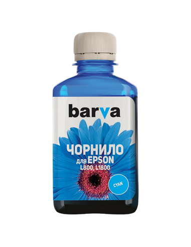 Контейнер с чернилами Barva PN-EL800N, 180мл, Голубой