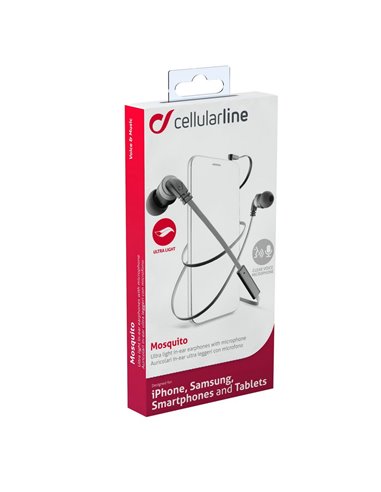 Căști Cellularline Mosquito, Negru