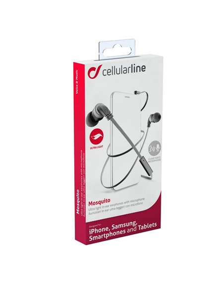 Căști Cellularline Mosquito, Negru