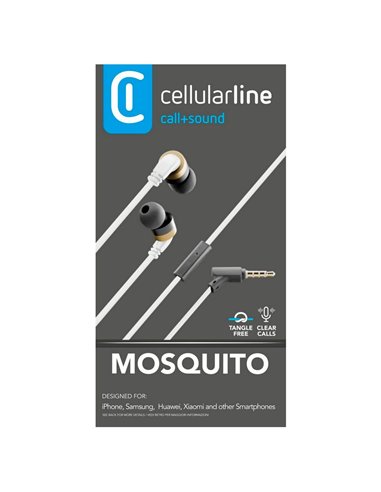 Căști Cellularline Mosquito, Alb