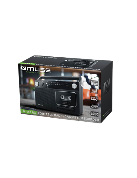 Портативное радио MUSE M-152 RC, Чёрный