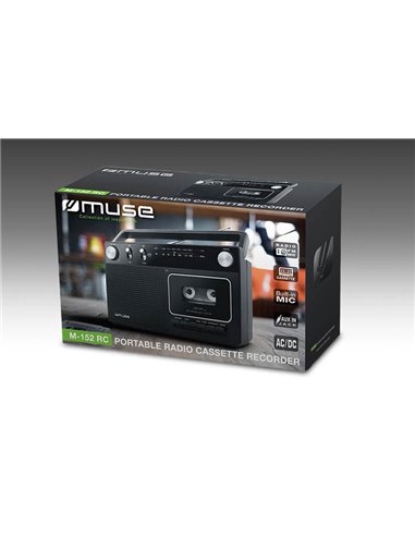 Портативное радио MUSE M-152 RC, Чёрный