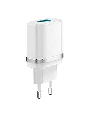Зарядное устройство Xpower Charger, 1USB, Fast Charge QC3.0, Белый
