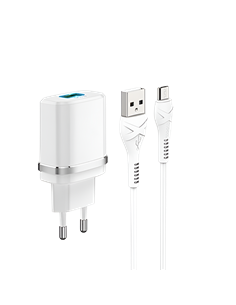 Încărcător Xpower Charger, 1USB, Fast Charge QC3.0, Alb 2