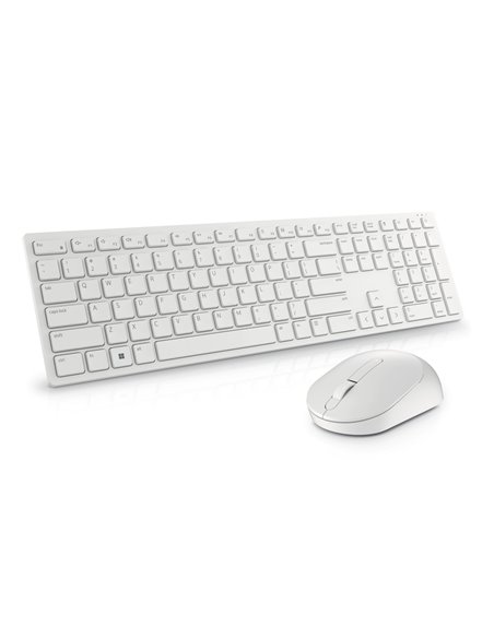 Set Tastatură + Mouse DELL KM5221W, Fără fir, Alb