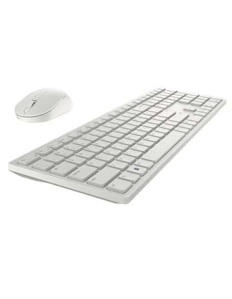 Set Tastatură + Mouse DELL KM5221W, Fără fir, Alb