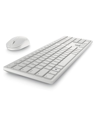 Set Tastatură + Mouse DELL KM5221W, Fără fir, Alb