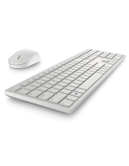 Set Tastatură + Mouse DELL KM5221W, Fără fir, Alb