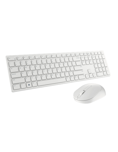 Set Tastatură + Mouse DELL KM5221W, Fără fir, Alb
