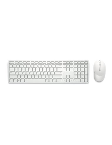 Set Tastatură + Mouse DELL KM5221W, Fără fir, Alb