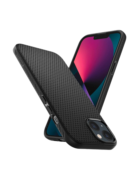 Чехол Spigen iPhone 13, Liquid Air, Матовый черный