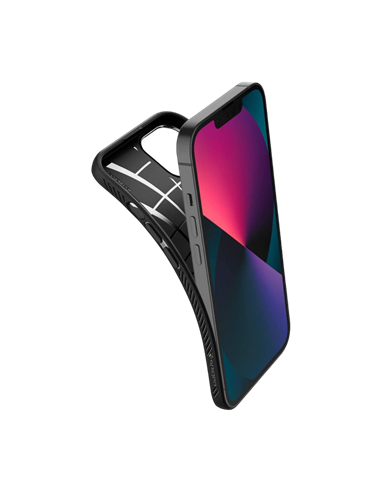 Husă Spigen iPhone 13, Liquid Air, Negru mat