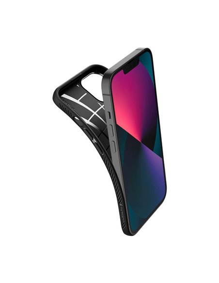 Husă Spigen iPhone 13, Liquid Air, Negru mat Husă Spigen iPhone 13, Liquid Air, Negru mat
