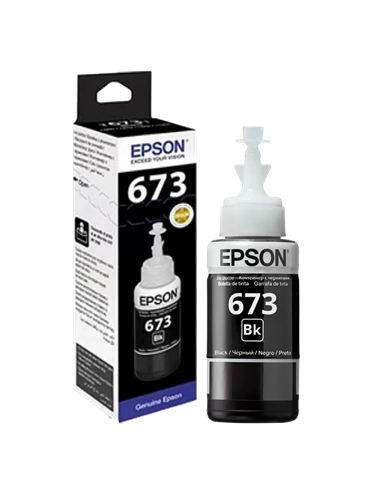 Контейнер с чернилами Epson T673, 70мл, Черный