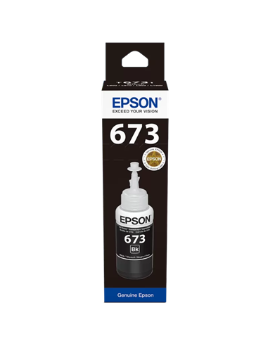 Контейнер с чернилами Epson T673, 70мл, Черный