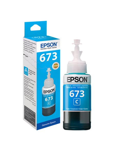 Recipient de cerneală Epson T673, 70ml, Cyan