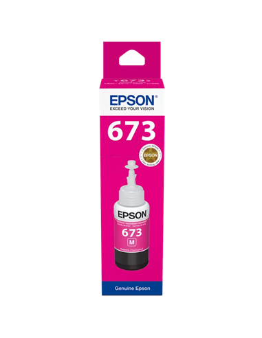 Контейнер с чернилами Epson T673, 70мл, Пурпурный