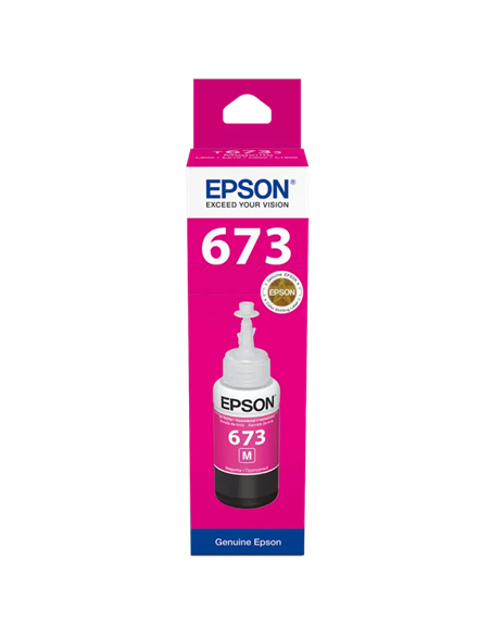 Контейнер с чернилами Epson T673, 70мл, Пурпурный