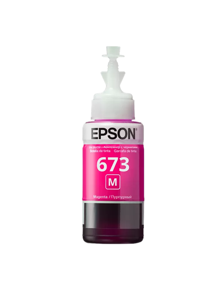 Контейнер с чернилами Epson T673, 70мл, Пурпурный