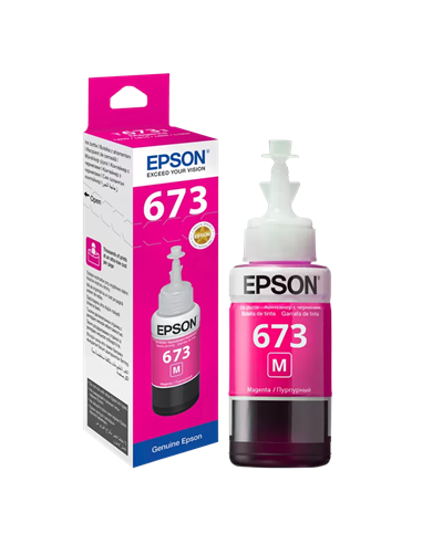 Контейнер с чернилами Epson T673, 70мл, Пурпурный