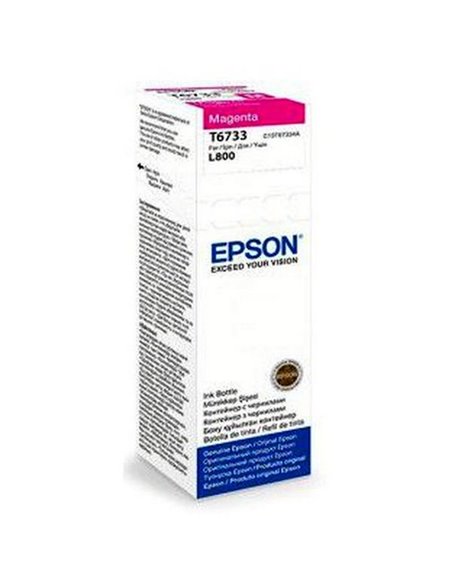 Контейнер с чернилами Epson T673, 70мл, Пурпурный