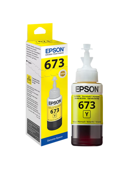 Recipient de cerneală Epson T673, 70ml, Galben