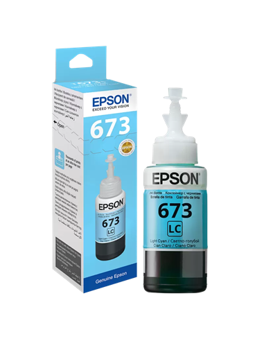 Recipient de cerneală Epson T673, 70ml, Albastru Deschis