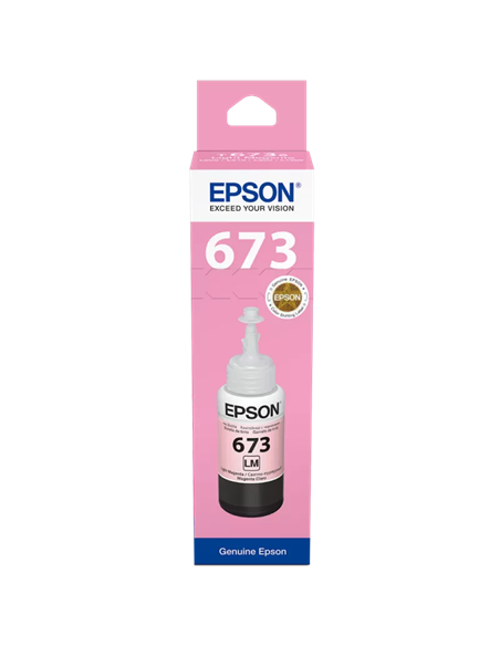 Контейнер с чернилами Epson T673, 70мл, Светло-Пурпурный