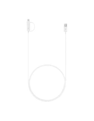 Зарядный кабель Samsung EP-DG930DWEGRU, USB Type-A/Micro USB, USB Type-C, 1,5м, Белый