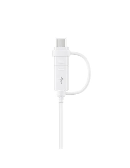 Зарядный кабель Samsung EP-DG930DWEGRU, USB Type-A/Micro USB, USB Type-C, 1,5м, Белый