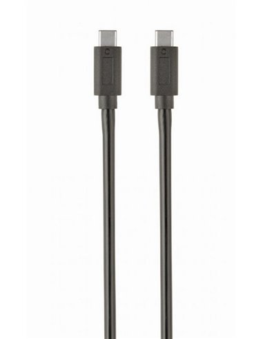Cablu încărcare și sincronizare Cablexpert CCP-USB3.1-CMCM-1M, USB Type-C/USB Type-C, 1m, Negru