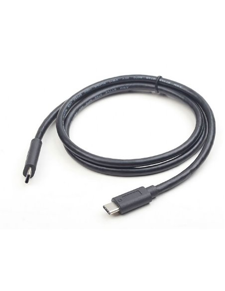 Кабель для зарядки и синхронизации Cablexpert CCP-USB3.1-CMCM-1M, USB Type-C/USB Type-C, 1м, Чёрный