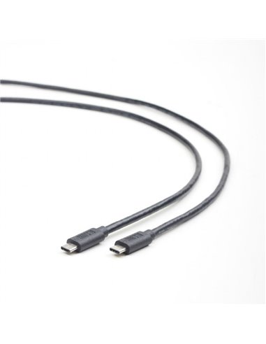 Cablu încărcare și sincronizare Cablexpert CCP-USB3.1-CMCM-1M, USB Type-C/USB Type-C, 1m, Negru