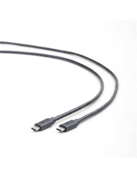 Cablu încărcare și sincronizare Cablexpert CCP-USB3.1-CMCM-1M, USB Type-C/USB Type-C, 1m, Negru