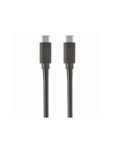 Cablu încărcare și sincronizare Cablexpert CCP-USB3.1-CMCM-1M, USB Type-C/USB Type-C, 1m, Negru